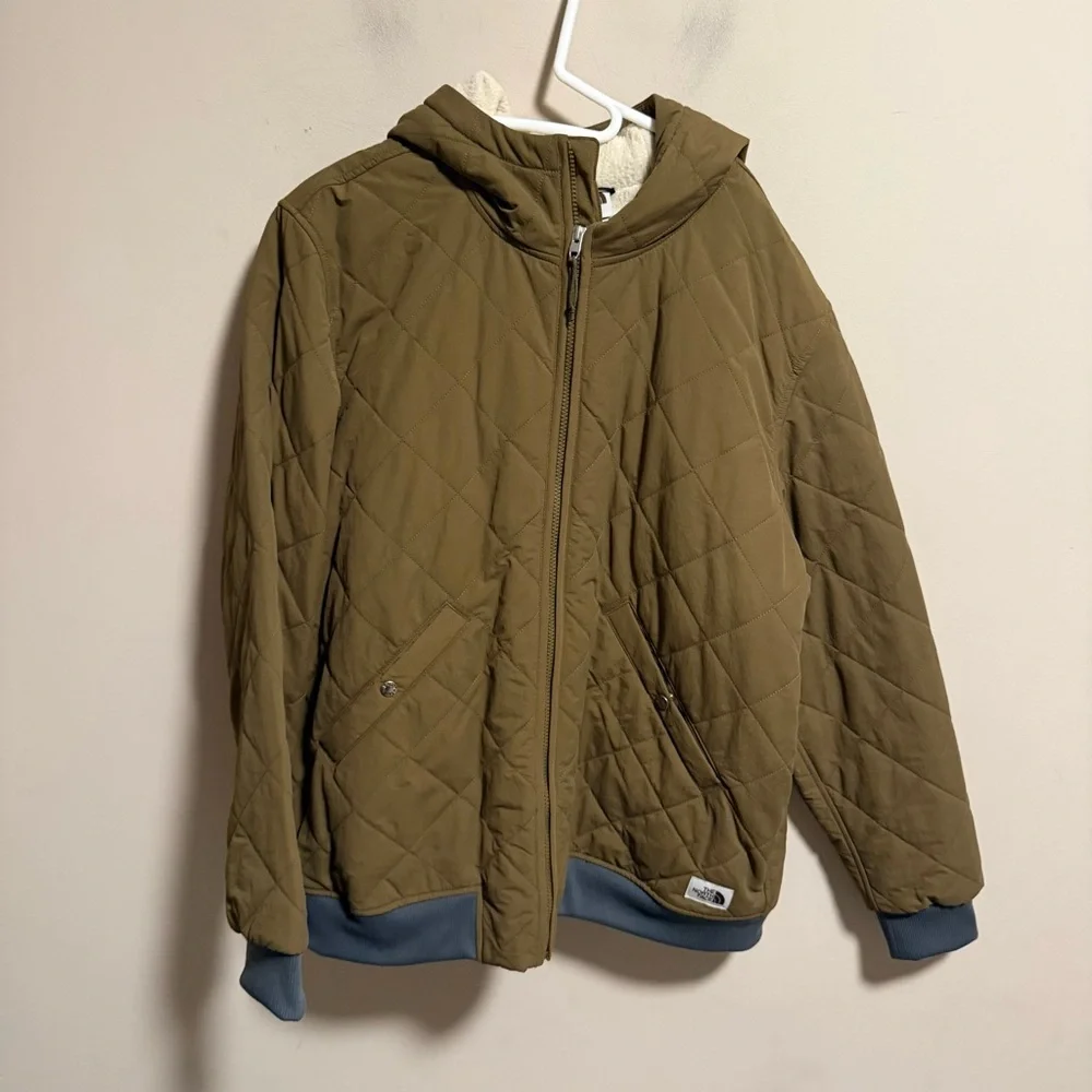 The North Face Cuchillo Full Zip Hooded Jacket Military Green Olive- Size XL